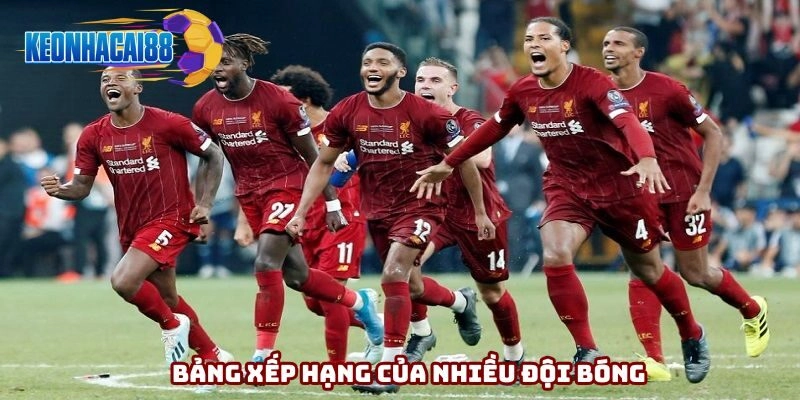 Nền tảng cập nhật bảng xếp hạng của nhiều giải đấu