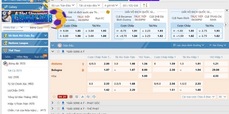 Sân chơi cực nổi tiếng với sản phẩm cá cược thể thao 