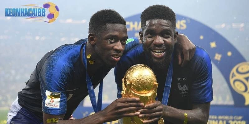 Ousmane Dembele được nếm vinh quang ở World Cup 2018 cùng ĐT Pháp